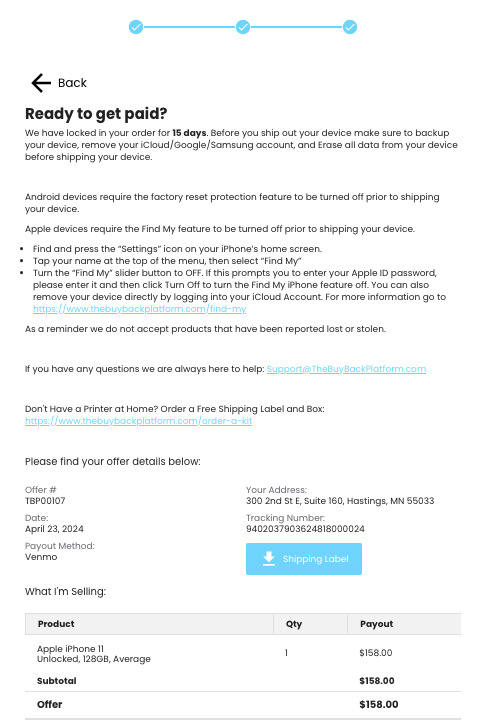 Example+Order+Confirmation+Page+-+The+BuyBack+Platform (2)